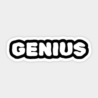 Genius Musician Fashion Sticker